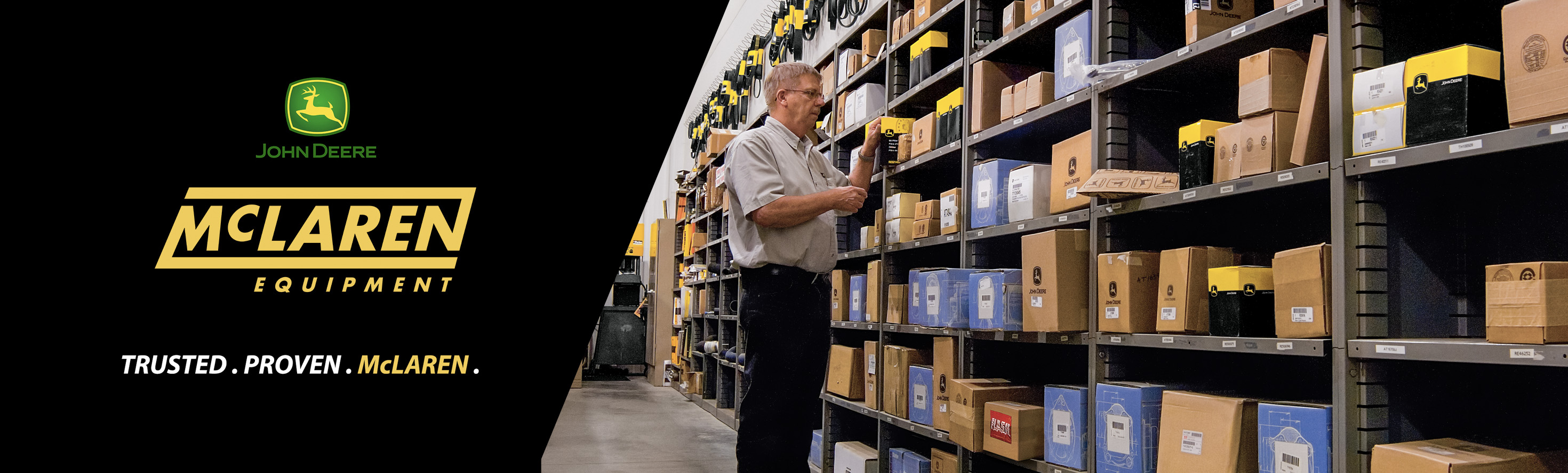 John Deere Parts Department at McLaren Equipment in Simcoe County and Muskoka